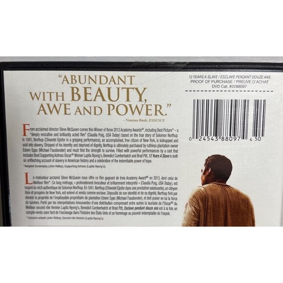12 Years A Slave DVD Academy Award Winner Best Picture 2013 Movie - Picture 4 of 5